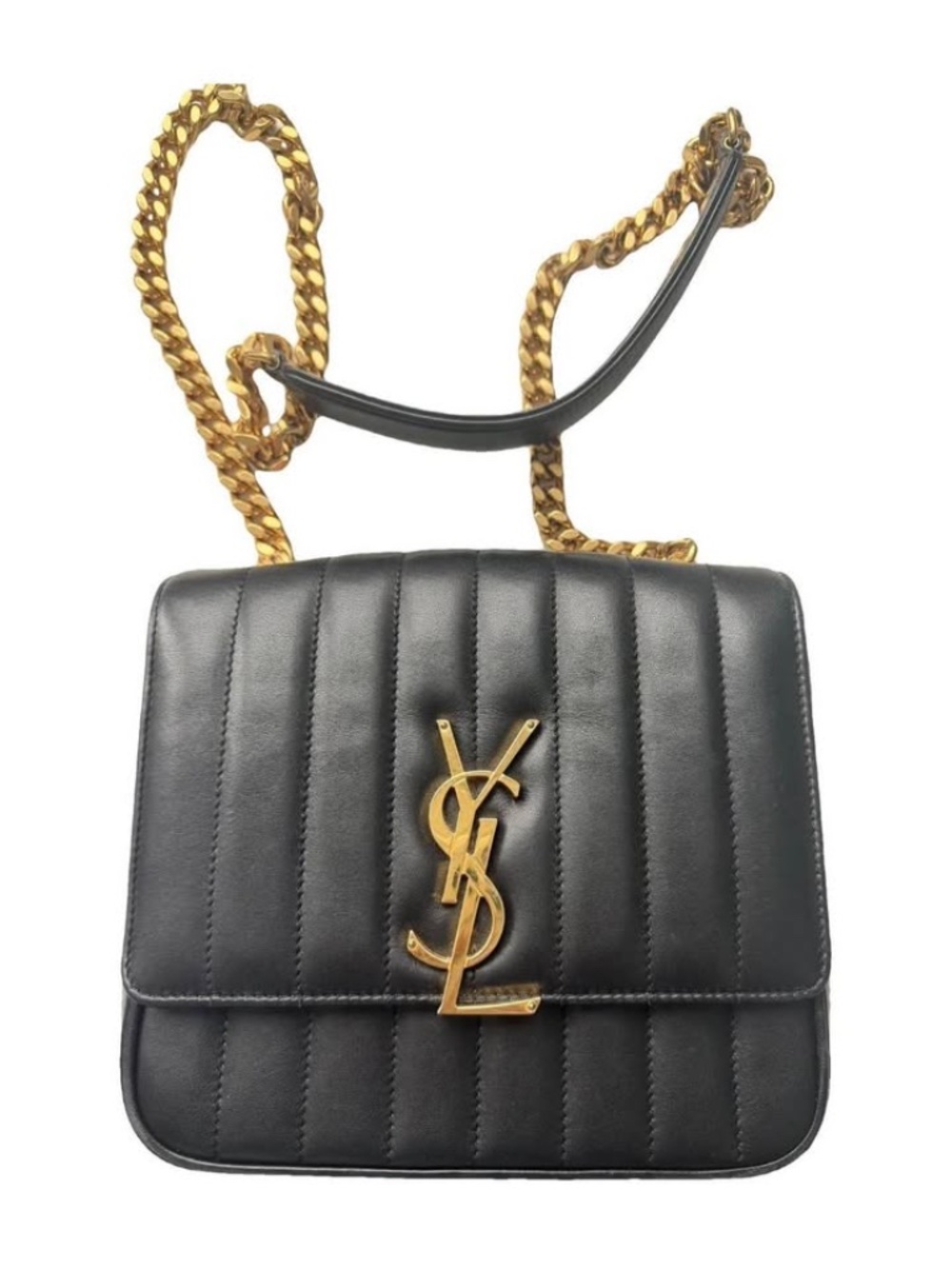 Saint Laurent “Vicky” leather handbag
